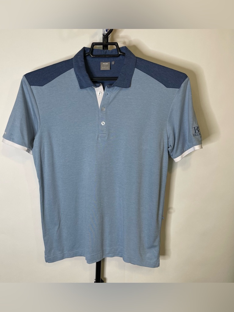 Ping Sensorcool Blue Short Sleeve Polo Shirt Size Large Mens